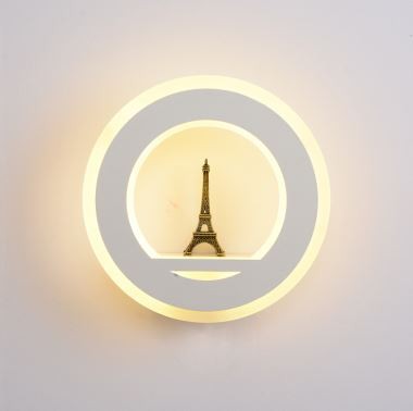 Lámpara de pared LED contemporánea de torre de acrílico